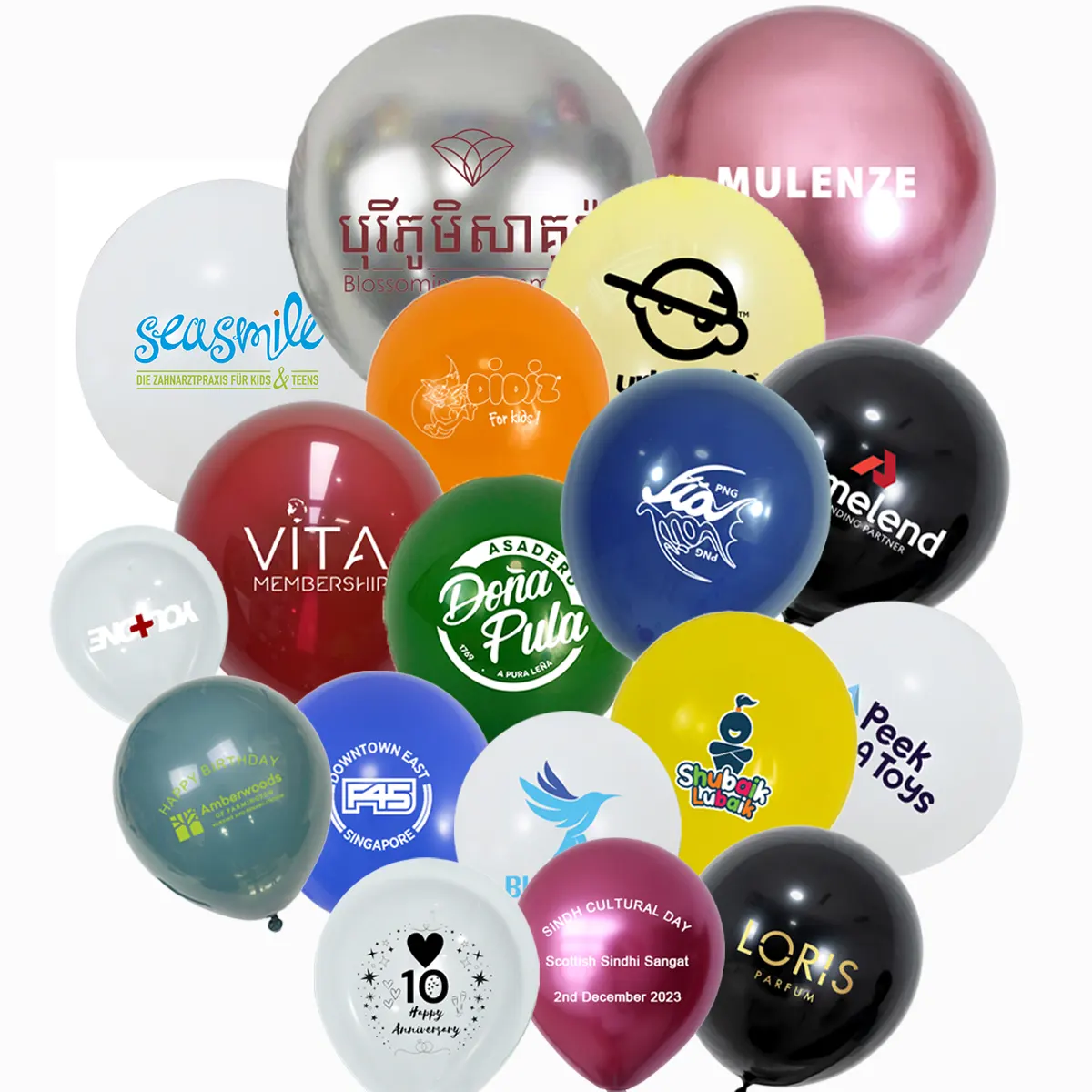 Belon lateks bercetak tersuai