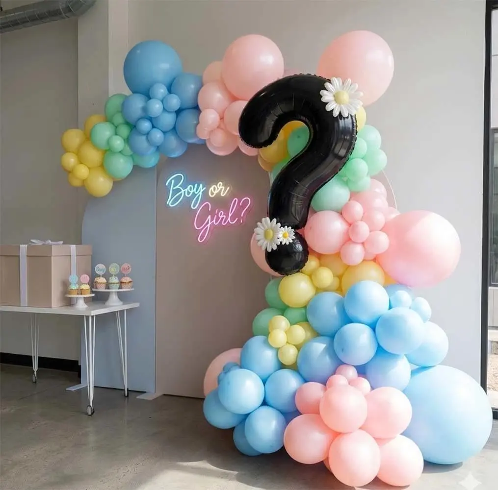 Cara Pengilang Belon Menggabungkan Belon Kerajang dan Lateks dalam Set Parti