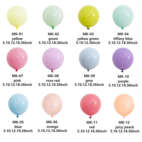 Cara Menentukan Lorek Belon Lateks Macaron dalam Pek Campuran