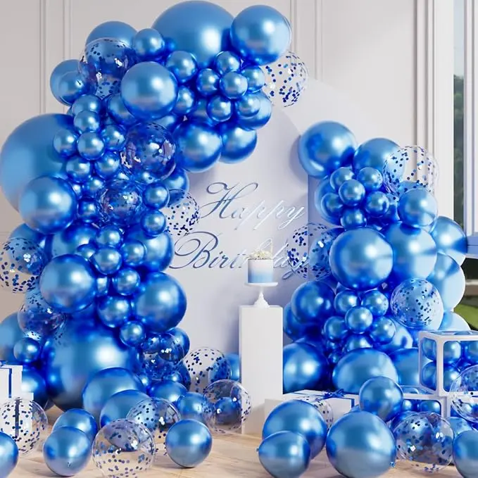 Belon Biru Metalik