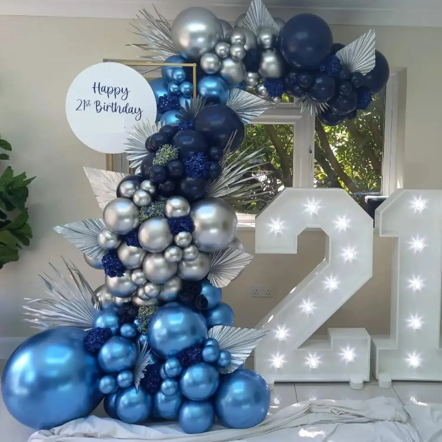 Belon Biru Metalik