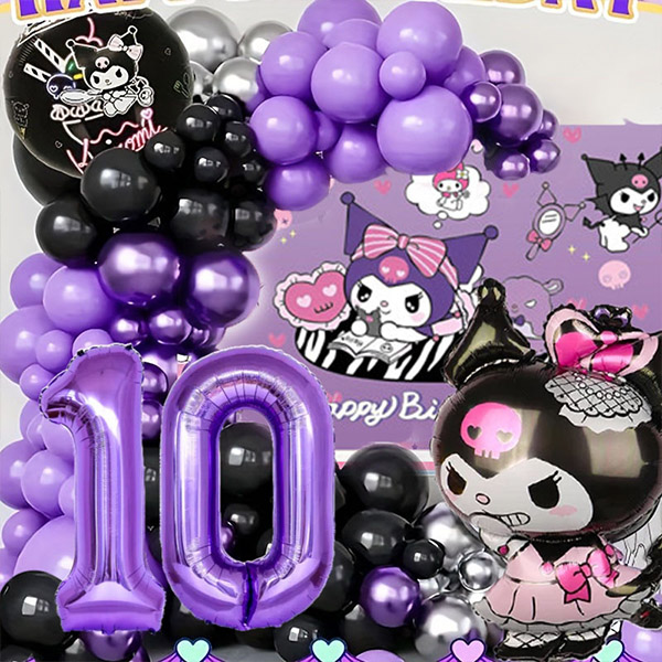 Kit Balloon kartun Kuromi