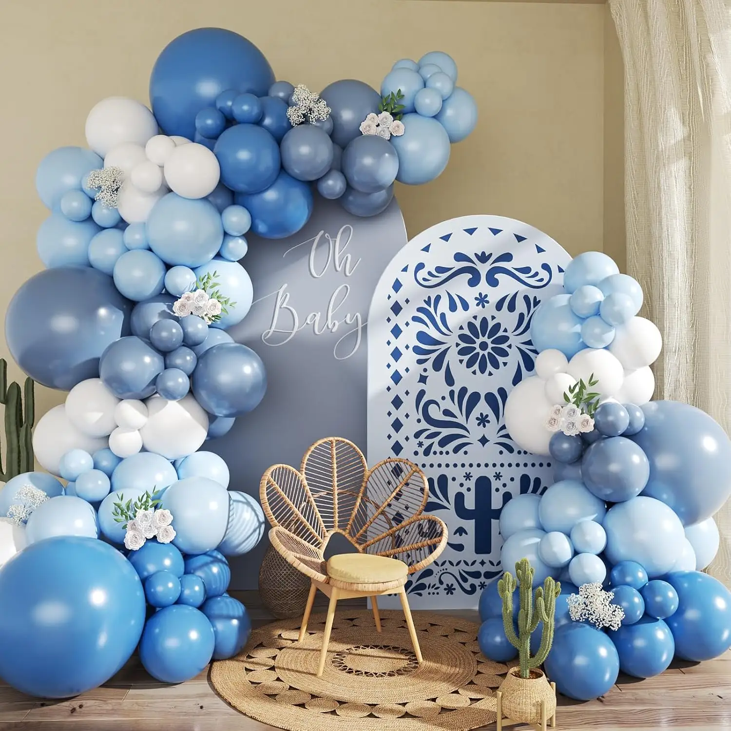 Kit Gerbang Garland Belon Biru Denim