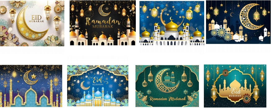 Eid al-Fitr theme party backdrop