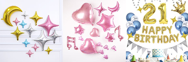 Star foil balloon deorations