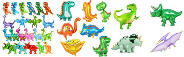 Dinosaur foil balloon
