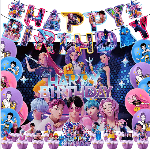 Set Hiasan Parti Pemburu Demon K-Pop