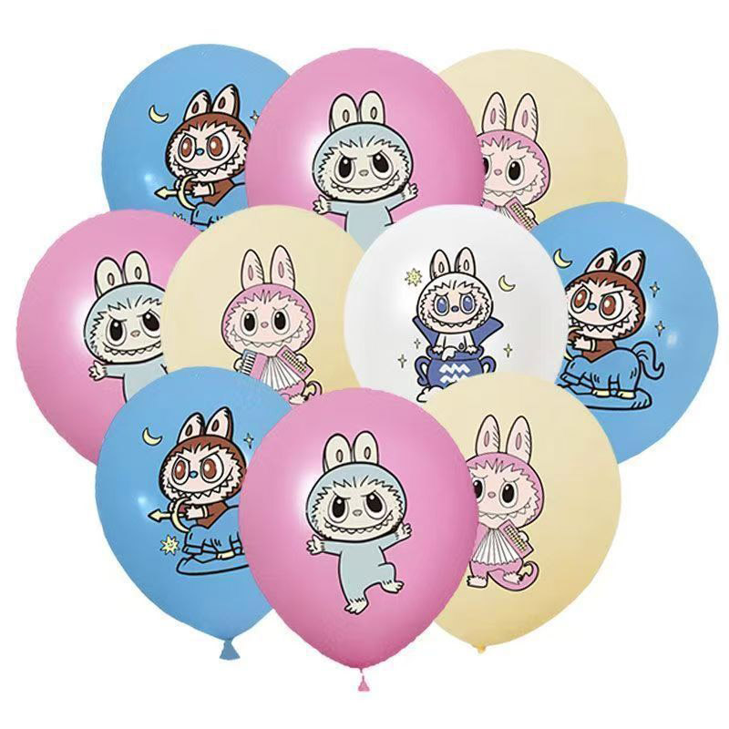 Labubu bercetak belon