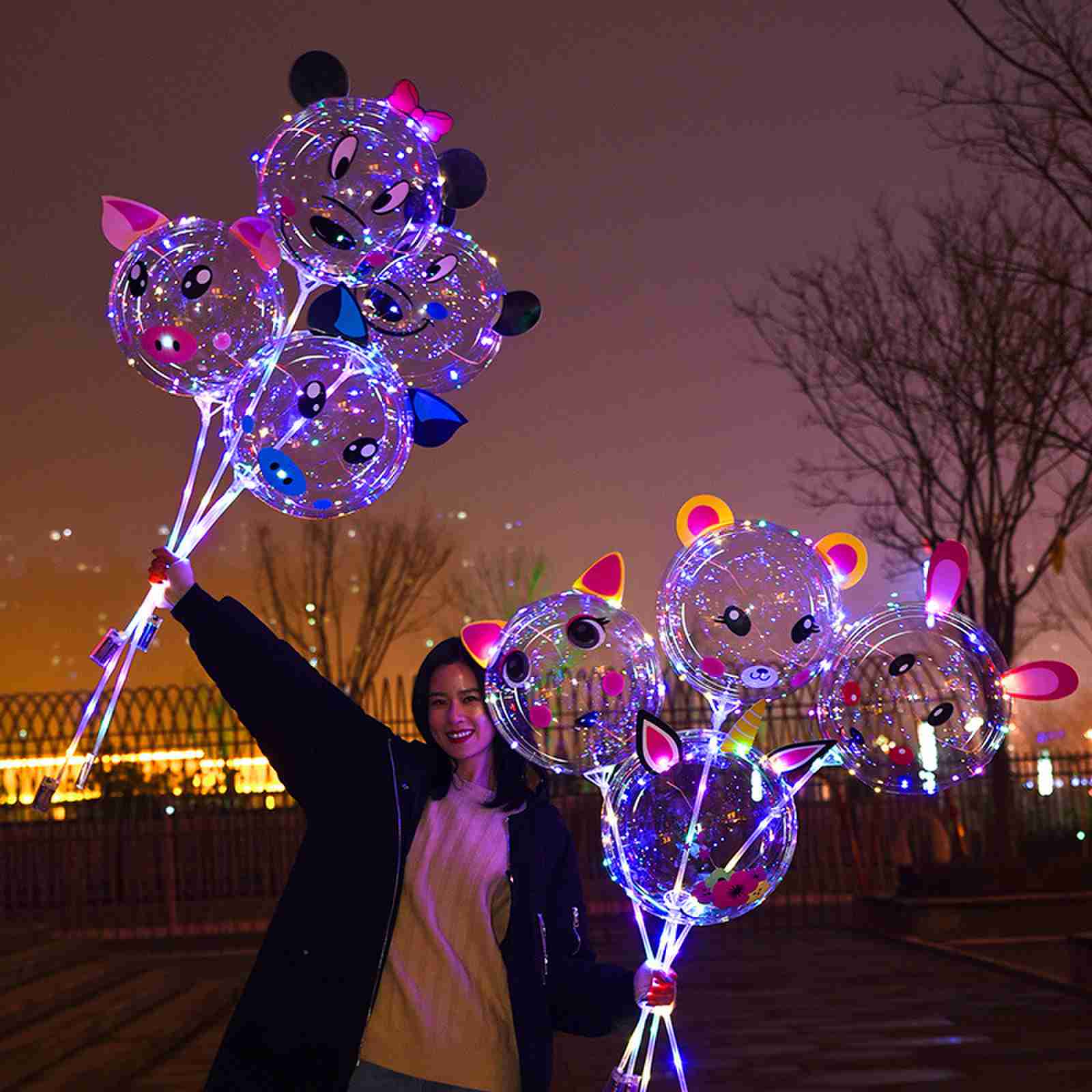 LED Handle Bobo Balloon