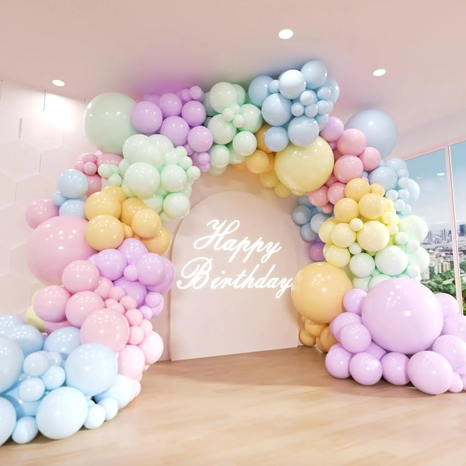 Gerbang belon pastel