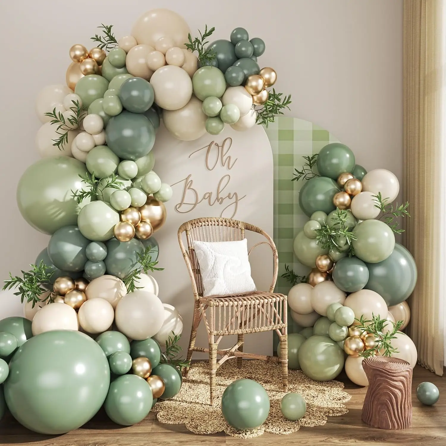 Kit Gerbang Garland Belon Hijau Sage