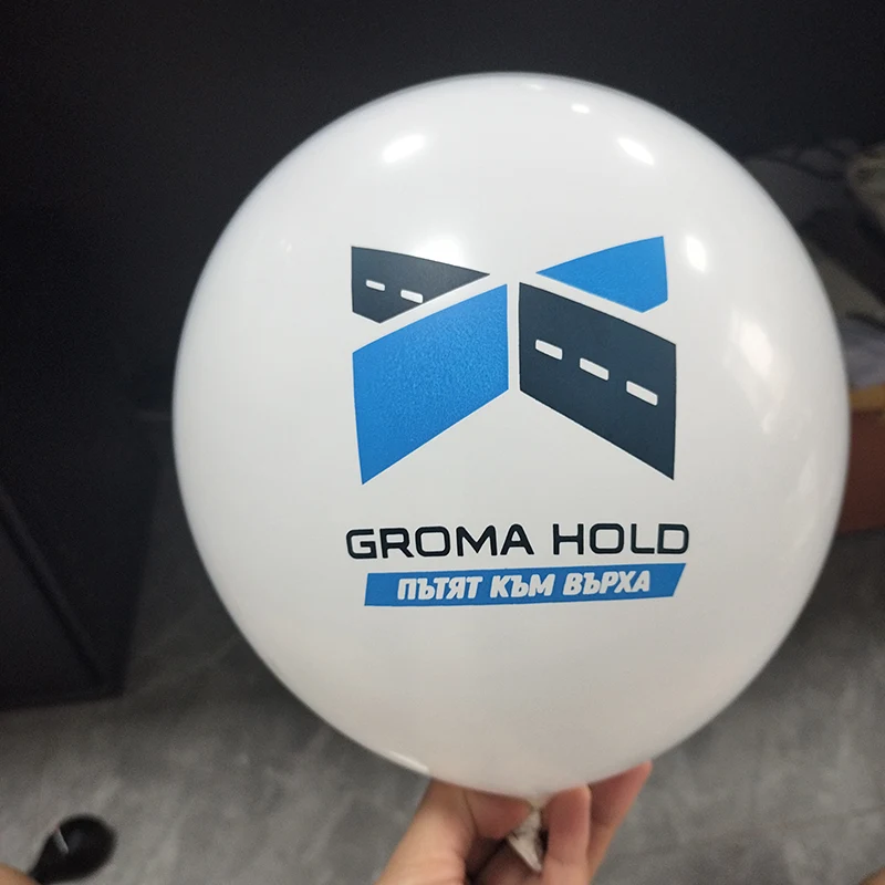 Logo tanda dagangan dicetak belon