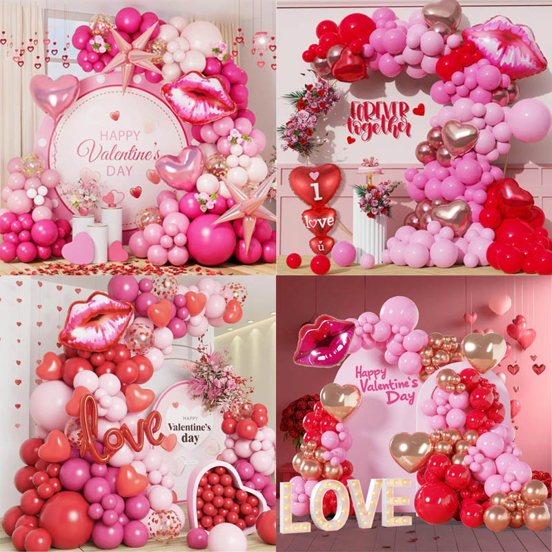 Set Garland Balloon Hari Valentine